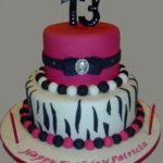 : 13th birthday cakes pink
