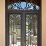 : Wrought iron doors
