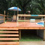 : above ground pool decks plans