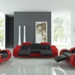: affordable modern leather sofa