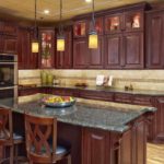 : amish cherry kitchen cabinets