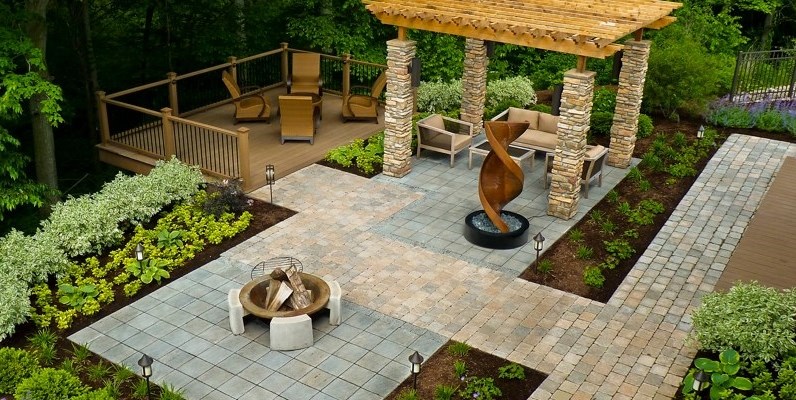 backyard landscaping ideas with above ground pool