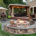 : backyard patio ideas with fire pit