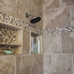 : bathroom tile patterns black and white