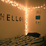 : beatiful ideas for string lights for bedroom
