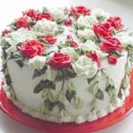 : beautiful birthday cakes and flowers