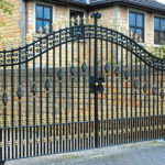 : black wrought iron gates