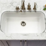 : cast iron undermount kitchen sink