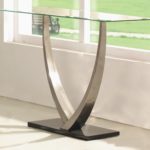 : cheap glass console table