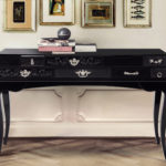 : contemporary glass console tables
