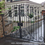 : contemporary wrought iron gates
