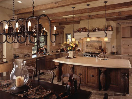 country decorating ideas for kitchens