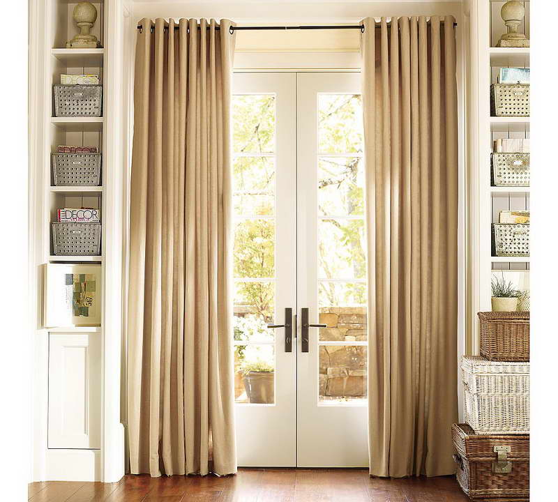 curtains for sliding glass doors size