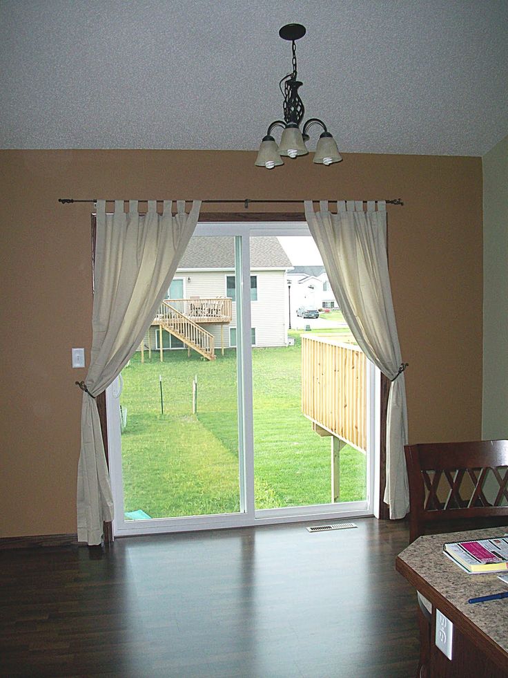 curtains for sliding glass doors with vertical blinds