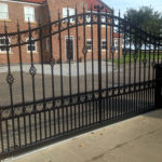 : double wrought iron gates