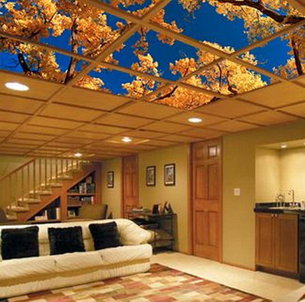 easy basement ceiling ideas