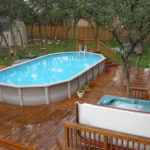 : elegant ideas for above ground pools with decks