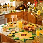 : elegant sunflower kitchen decor