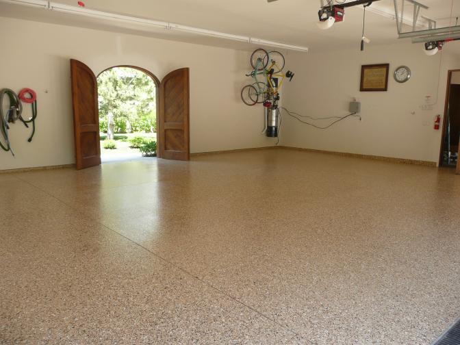 epoxy garage floor before and after