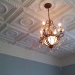 : faux tin ceiling tiles glue up