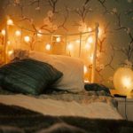 : flower string lights for bedroom