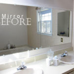 : frame bathroom mirror without glue