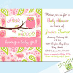 : free baby owl baby shower invitations
