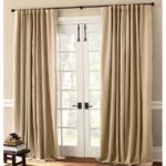 : french door curtains roll up