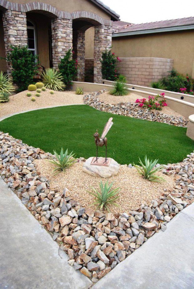 front yard landscaping ideas with stones ideas