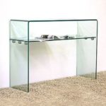 : glass console table