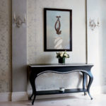 : glass console tables with storage