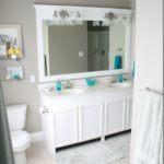 : good Framed bathroom mirror