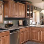 : hickory cabinets dark stain