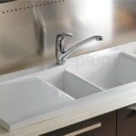 : inset ceramic kitchen sinks