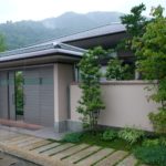 : japanese house design with garden room inside