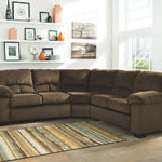 : living room with sectional and chairs layout