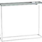 : modern glass console table