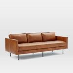 : modern leather sofa and loveseat