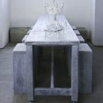 : narrow dining table seats 8