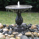 : outdoor water fountains small