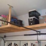 : overhead garage storage bins
