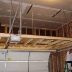 : overhead garage storage installation