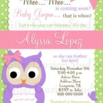 : owl baby shower invitations for girl