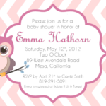: owl baby shower invitations vistaprint