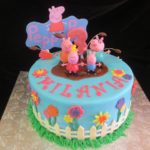 : peppa pig birthday cake ideas