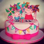 : peppa pig birthday cake toppers