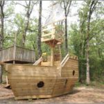 : pirate ship playhouse with slide