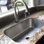 : porcelain undermount kitchen sink