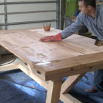 : reclaimed farmhouse table