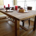 : rustic farmhouse kitchen table